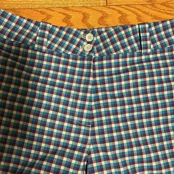 [M]Nike Golf Blue Plaid Dri-Fit Golf Shorts Men - Picture 2 of 7